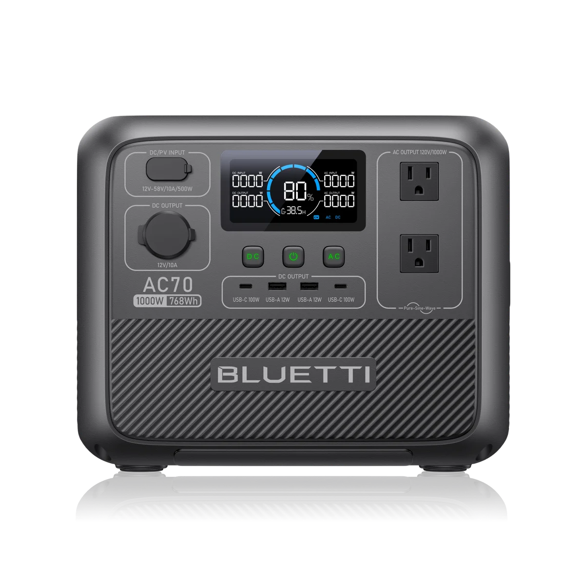 Product image for BLUETTI AC70 Portable Power Station