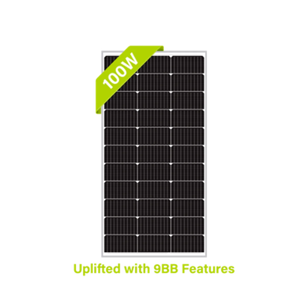 Product image for Newpowa 100W Monocrystalline Solar Panel