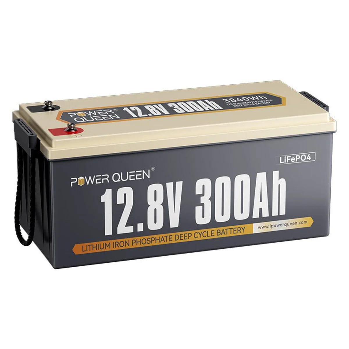 Product image for Power Queen 12V 300Ah LiFePO4 Battery